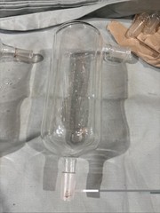 Used Glass 24/40 Joint Single Port Dewar Cold Trap Lab Laboratory Distillation