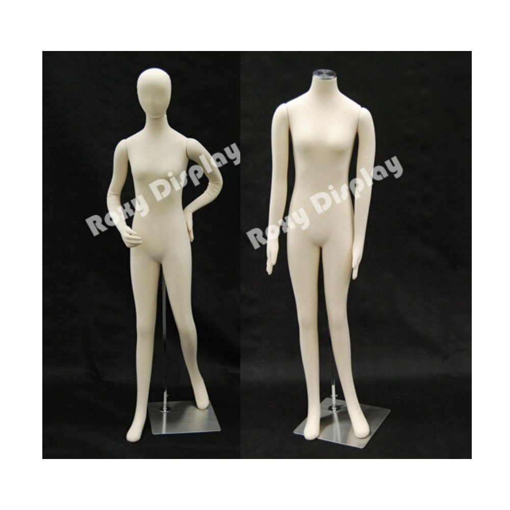 Adult Female Flexible Full Body Mannequin Form with Removable Head and Arms