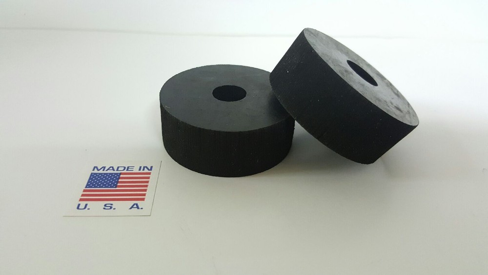 Rubber Spacer 3/4 THK X 1-1/4 OD X 1/2 ID MADE IN THE USA 8 PACK