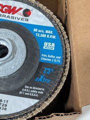 CGW Flap Disc: 4-1/2" Dia, Zirconia Alumina, Type 29 Box of 5 42336