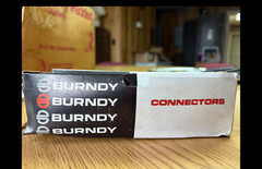 Burndy comp lugs YA2C2N, 2 awg, 2 Hole, 1/2″ stud, Long Barrel. Sold boxes of 25