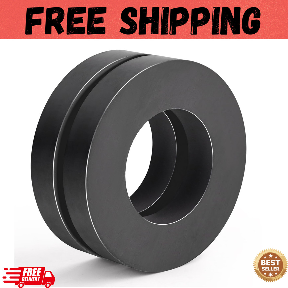 Large Magnet – Grade 10 Big Magnets Heavy Duty, OD60 x ID32 x 10mm Strong Round