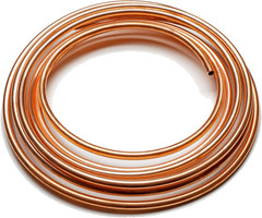 Brake Line Tubing Kit 3/16 & 1/4″ 25Ft Dual Size Copper Coated Alloy Steel Anti-