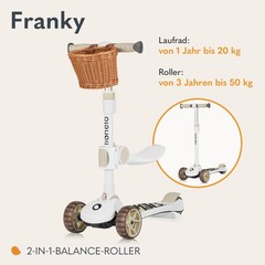Franky 2in1 Kids Balance Scooter from 3 years up to 50 kg Balance Bike from 1 year to 20…