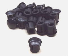 x50 ESSENTRA 62MP0250 1/4″ HOLE CAP DOME PLUG BLACK PLASTIC NYLON HEYCO STYLE