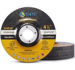 50 PACK Grinding Wheels 4-1/2″ x 1/4″ x 7/8″ Metal Steel 4.5in Disc Die Grinder