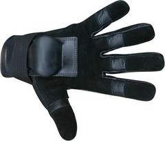 Hillbilly Wrist Guard Gloves – Full Finger Black, Large