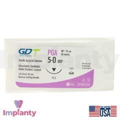 X5 PGA Sutures Absorbable Violet Braided 12 Pcs Sterile Training Thread