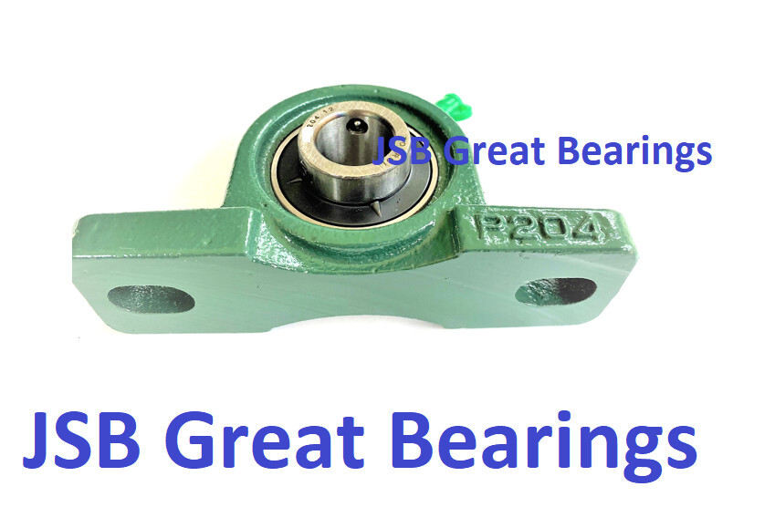 (Qty.2) UCP206 double seals solid based Pillow block bearings 30mm bore UCP206