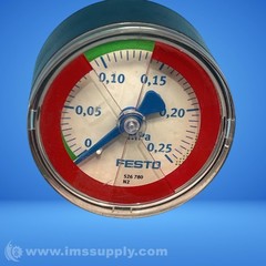 Festo 526780 0 – 0.25 MPa Green / Red Pressure Gauge FNIP