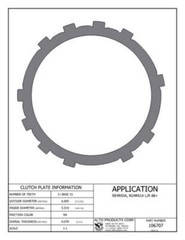 Steel Replaces Various manufacturers see interchange below Alto 106707