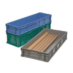 Orbis So4815-11 Blue Straight Wall Storage Container, 26.2 Gal, 48 In L, 15 In