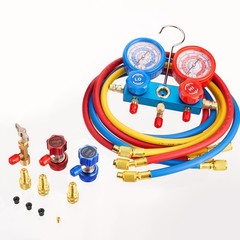 Rogvoc HVAC Manifold Gauge Set for R22/R410a/R134a 3 Way Mini