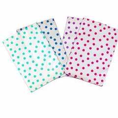 10″ x 13″ Pink|Teal|Purple|Blue Polka Dot -Flat Poly Mailers (200 Pack)