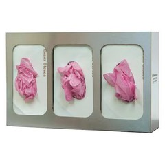 Bowman Dispensers Gs-123 Glove Dispenser, Stainless Steel, Holds (3) Boxes