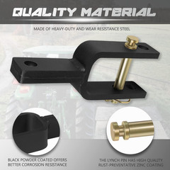 Quick Hitch Adapter for Category 1 Top Link Bracket Adjustments