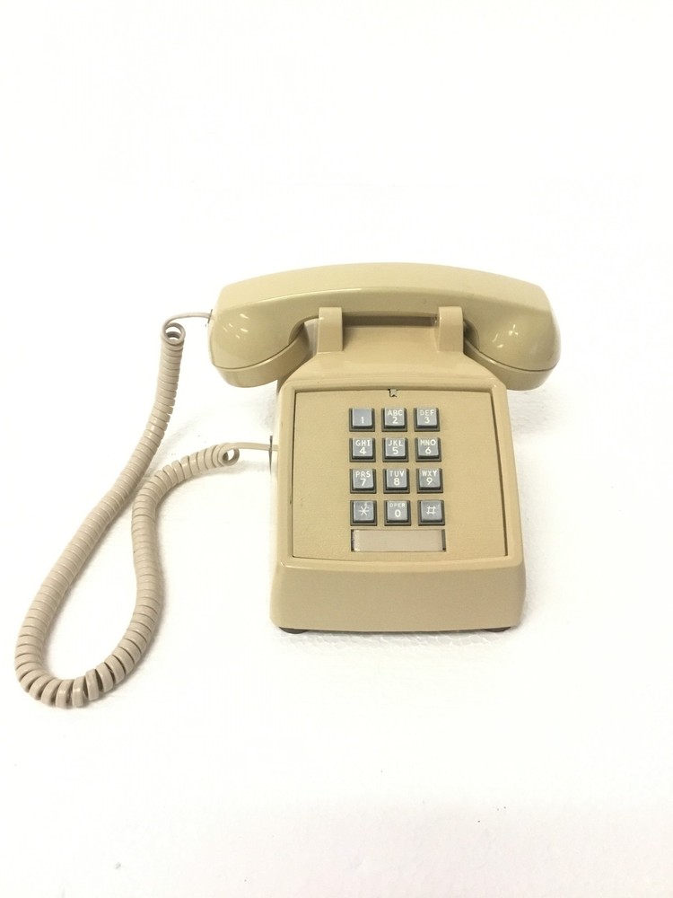 Cortelco Corinth 250044_MBA-20M11-99 EK Beige Corded Desk Phone w/ Handset