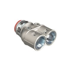 Arlington 3838AST 3/8″ Snap2It Duplex Connector Insulated Throat