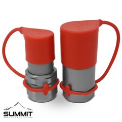 Flat Face Hydraulic Quick Connect Coupler Set, 1/2″ SAE, 3/4″-16 ORB Thread