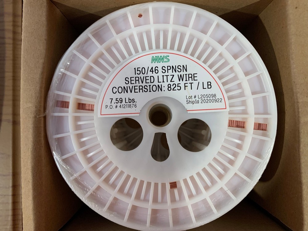 Litz Wire 150/46 SPNSN 6,187 feet