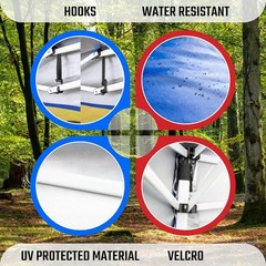 120 Inches UV Canopy Replacement Cover 10x10ft 420D Oxford Fabric
