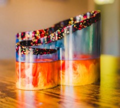 Resin Desk Organizer Handmade Pen Pencil Holder Makeup Brush Caddy