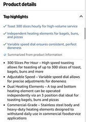 Winco Spectrum ECT-700 Commercial Electric Conveyor Toaster 120 V 1800 Watts