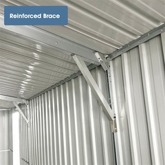 20’x10’ft Heavy Duty Metal Car Garage Shed Galvani Steel Outdoor Storage