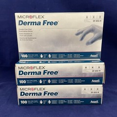 CASE OF 1000: Medium MICROFLEX Non-Latex Powder-Free Vinyl Gloves Clear DF-850-M