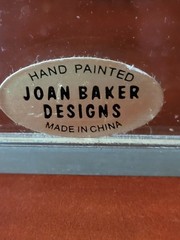 Joan Baker Designs Art Glass Business Card Holder United States Navy