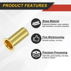 5Pcs Fit for 1/4″ Tube ID Brass Compression Fitting Tube Support