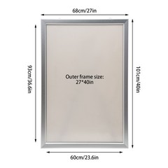 24″x33″/ 24″X36″, 27″ x 40″ LED Backlit Movie Poster Art Picture Frame Light Box