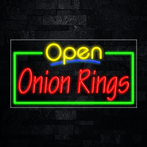 Onion Rings LED Neon Sign 33″L x 18″H #35809