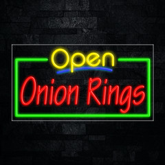 Onion Rings LED Neon Sign 33″L x 18″H #35809