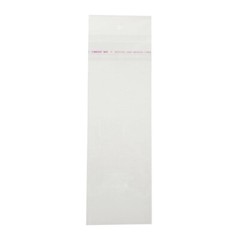100 pcs Transparent OPP Bag w/Hang Hole Self Adhesive Seal upper side opp bags