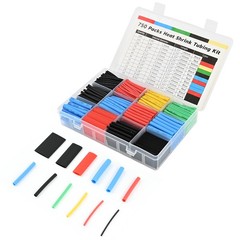 Heat Shrink Tubing Assortment Kit Electrical Wire Wrap Sleeve 2:1 Shrink