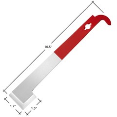 2pk Stainless Steel J Hook Bee Hive Tool, Beekeeping Honey Scraper, Frame Lifter