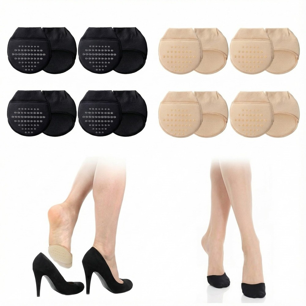 Cuffbow 8 Pairs Women’s Toe Topper Socks with Padding Pads Toe Socks Forefoot…