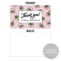 Thank You Cards Small Business (3.5 x 2 Inches – 100 pcs, 300GSM) by Modern 5th