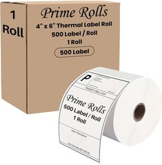 4 x 6 Direct Thermal 500 per Roll Shipping Labels for Zebra Rollo (Not for Dymo)