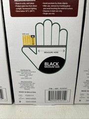 Lot of Heavy Duty Black Nitrile Exam Glove MED Textured Powder-Free Ambidextrous