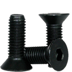 M12-1.75 x 40 mm Flat Head Socket Cap Screws, 12.9, Black Oxide, FT, UNC, 25 PK