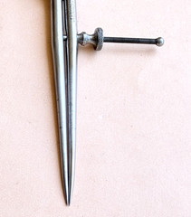 STARRETT No.277 Spring-Type Dividers with Round Legs; 4.0” Size & Capacity. USA