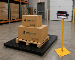 24×24 Industrial Floor Scale 10000lb x 1lb Platform Pallet Warehouse Heavy Dut