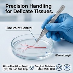 Dental Adson Brown Straight Thumb Tweezers Tissue Forceps Surgical Instruments