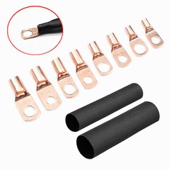 280PCS Car Copper Lug Ring Terminals Cable Electrical Wire Crimp Connectors Kit