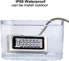 Standalone IP68 Waterproof RFID Access Control Keypad Metal Card Reader + 10P…