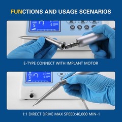 Dental Surgical 20° Degree Straight Head 1:1 Direct Drive Operation Handpiece US