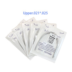 Dental Ortho Heat Thermal Activated Niti Rectangular Arch Wire Ovoid Form