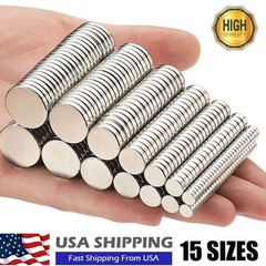 N52 Small Large Neodymium Magnets Disc Round Super Strong Rare Earth Magnet Lot